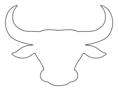 Bull Head Tracing Shape Pdf, Free Vectors File